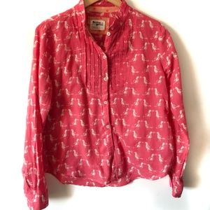 Anthropologie Cotton Button Down Shirt